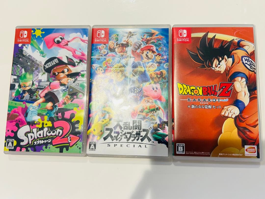 Nintendo Switch 本体 ピンク/パープル　ソフト付き