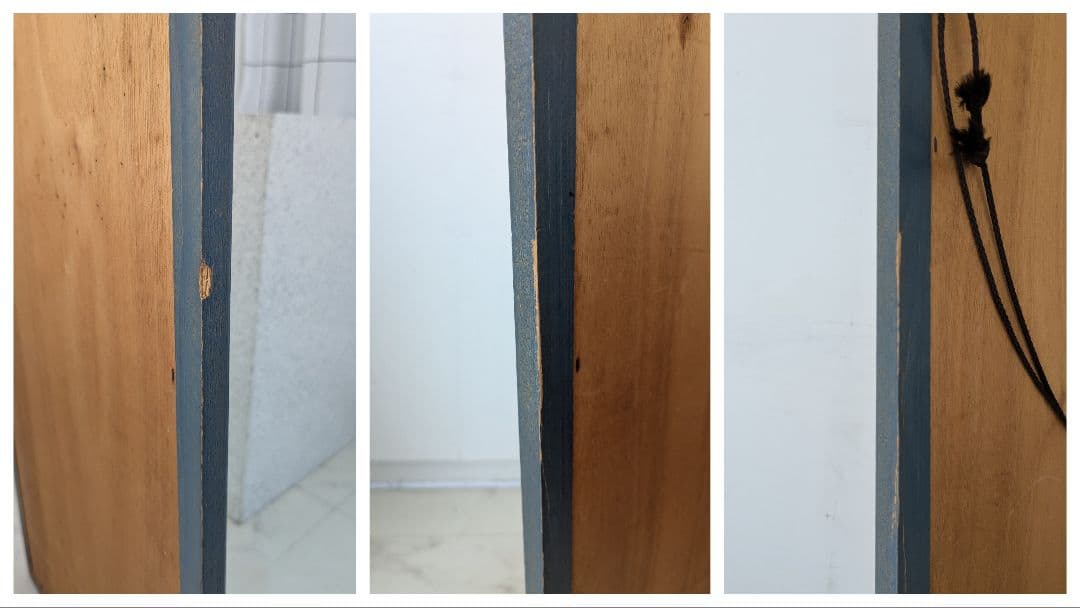 70-80s vintageのモダンなウォールミラー。