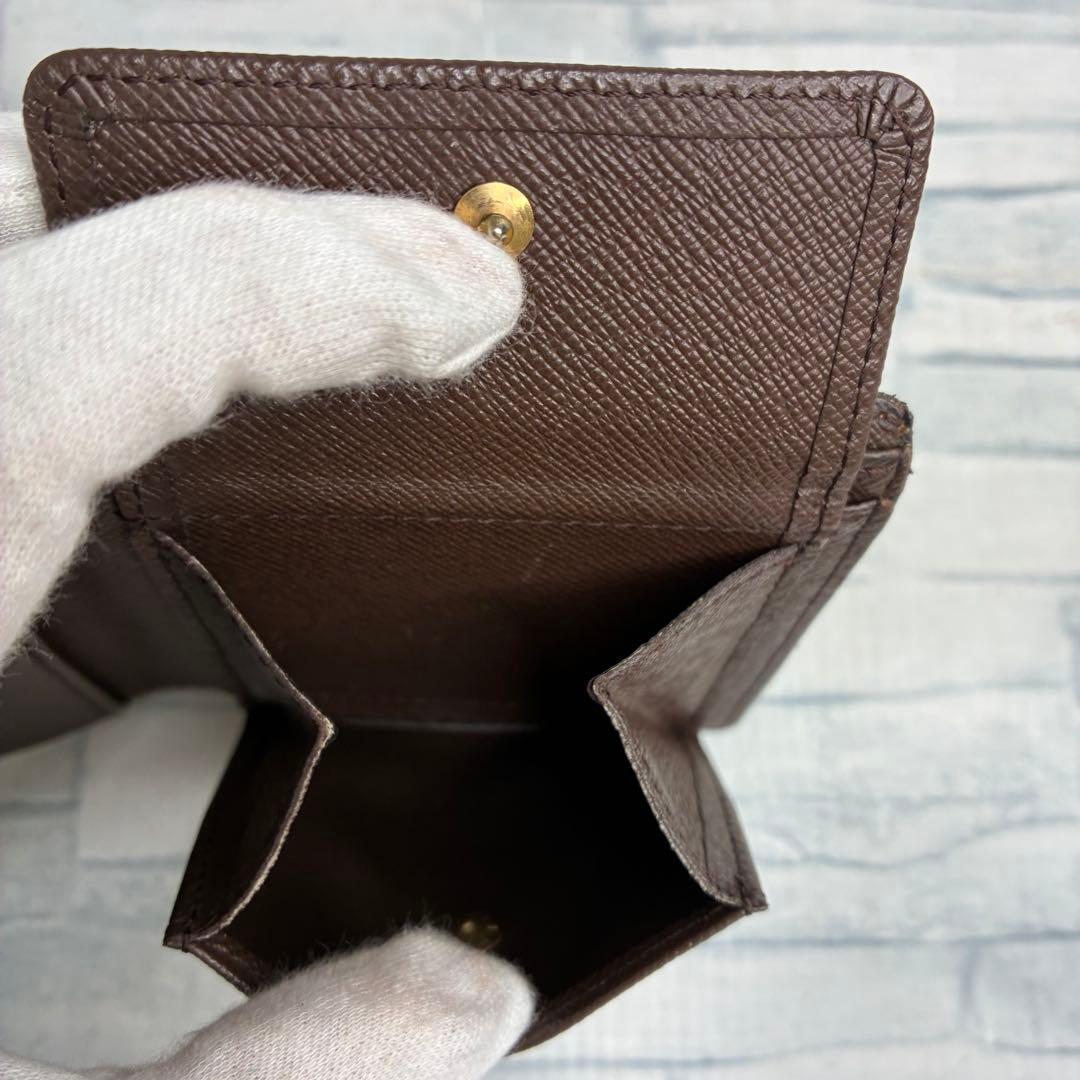 美品　55 LOUIS VUITTON ルイヴィトン　ダミエ　二つ折り財布