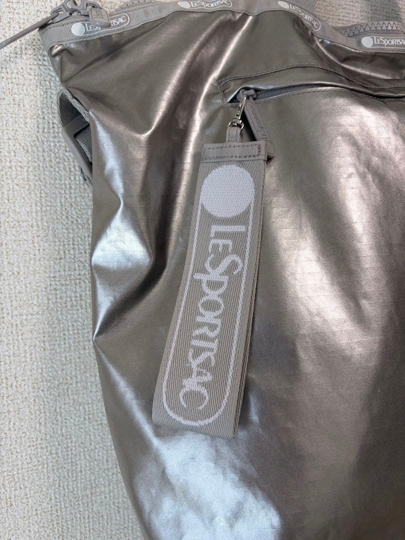 LeSportsac ひとりっぷ シルバー 2WAYトートバック