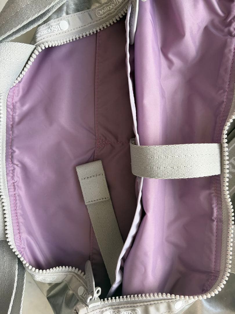 LeSportsac ひとりっぷ シルバー 2WAYトートバック