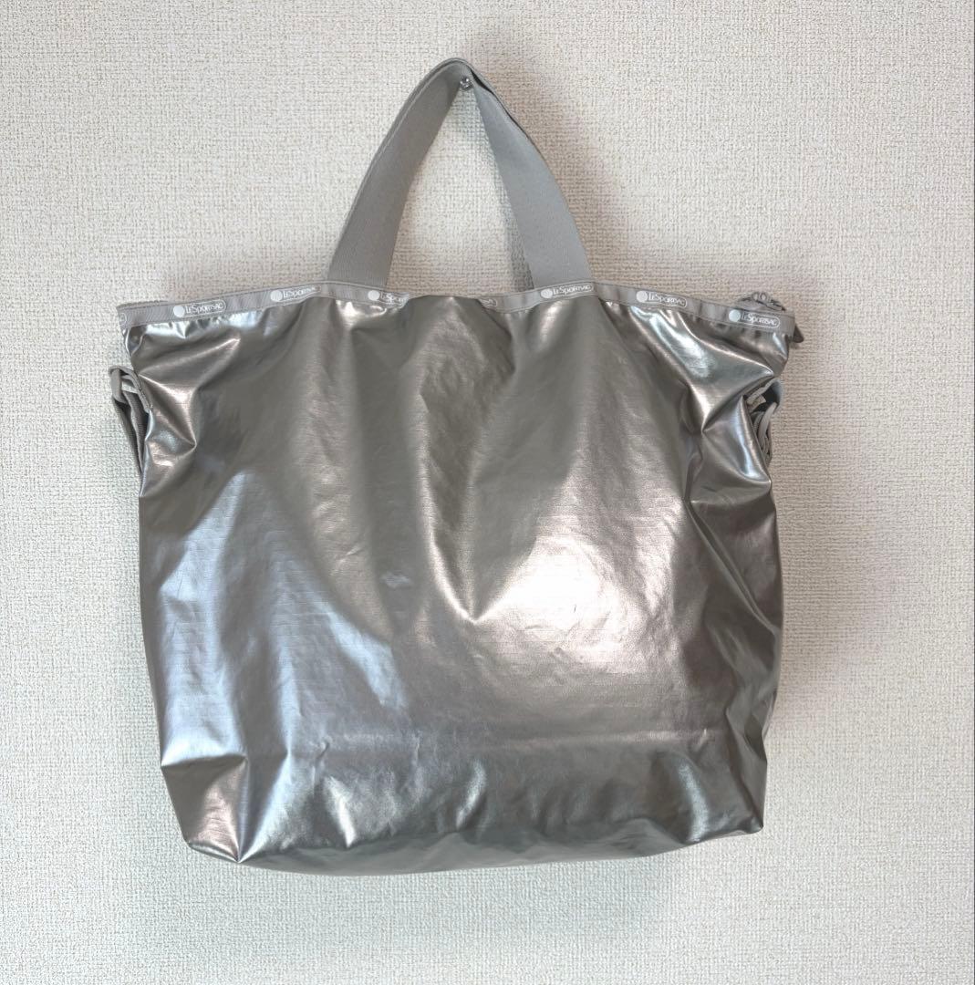 LeSportsac ひとりっぷ シルバー 2WAYトートバック