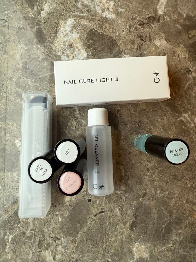 一度のみ使用 GRANJEピールオフジェル セット+1オフィスネイル