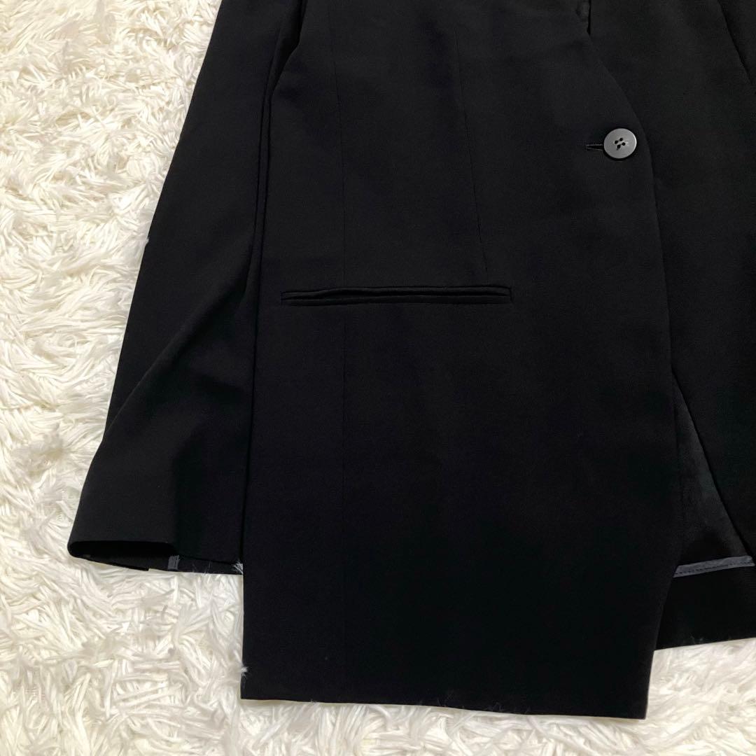 未使用タグ付 セオリー 22SS ノーカラージャケット 1つボタン ブラック