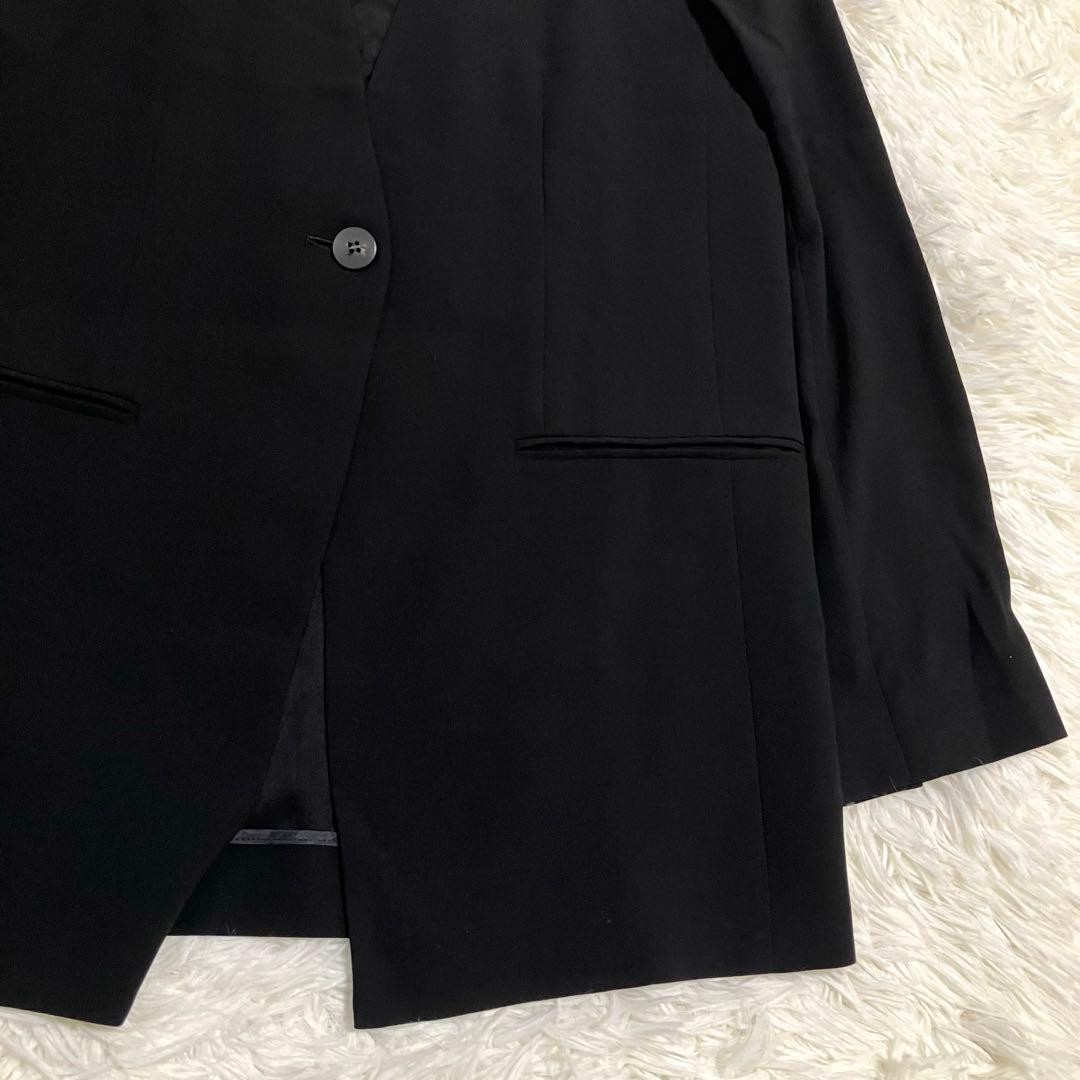 未使用タグ付 セオリー 22SS ノーカラージャケット 1つボタン ブラック