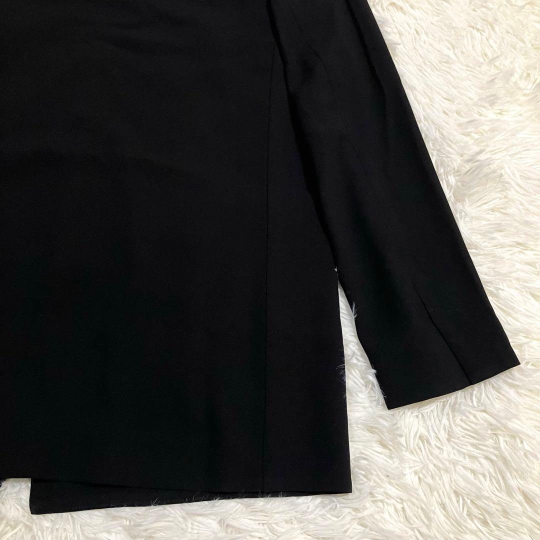 未使用タグ付 セオリー 22SS ノーカラージャケット 1つボタン ブラック