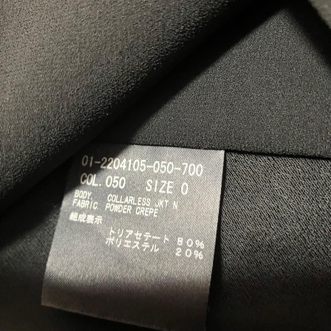 未使用タグ付 セオリー 22SS ノーカラージャケット 1つボタン ブラック