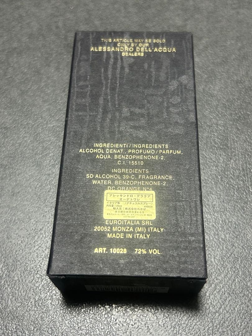 【新品未使用】廃盤✨️激レア✨️アレッサンドロデラアクア オーデトワレ 25ml