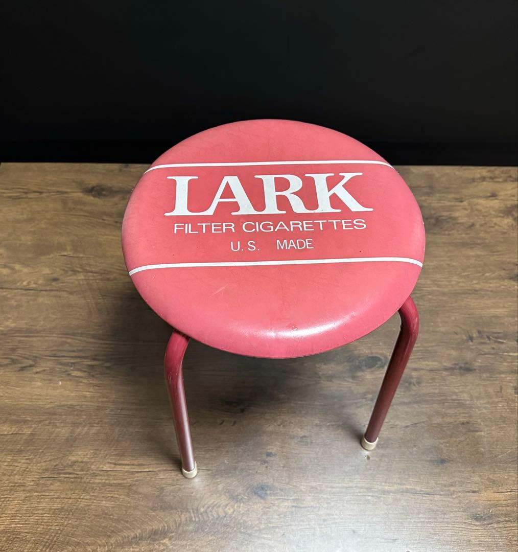 昭和レトロ レアヴィンテージ　LARK 丸椅子 スタッキングスツール 2脚セット