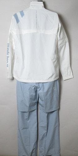新品 ルコックゴルフ ストレッチ レインウェア上・下セット/メンズ/S/ホワイト
