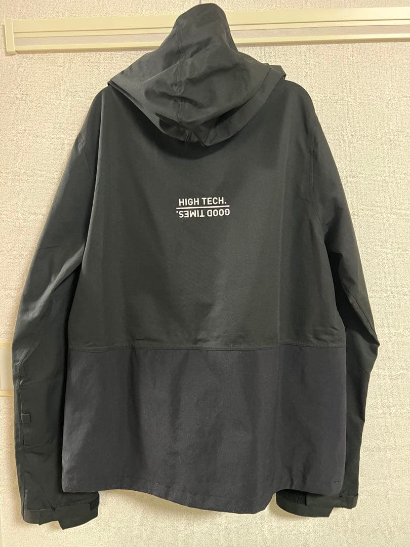 24-25限定SIX スノーボードウェア ブラック Lパンツセットアップ