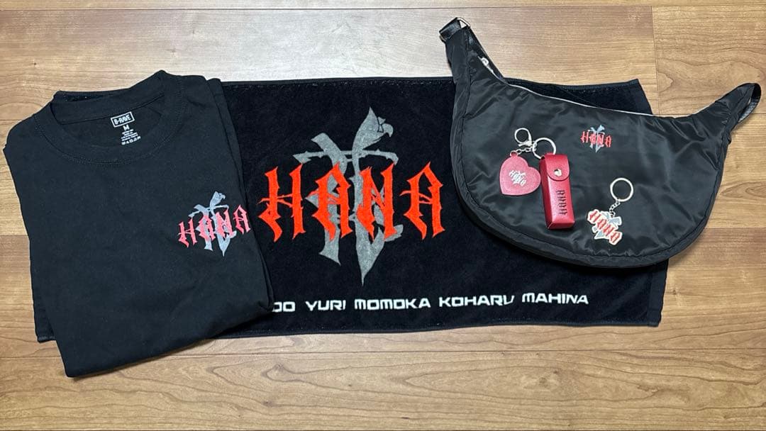 【即購入可】HANA Tシャツ タオル バッグ リップケース ロゴキーホルダー