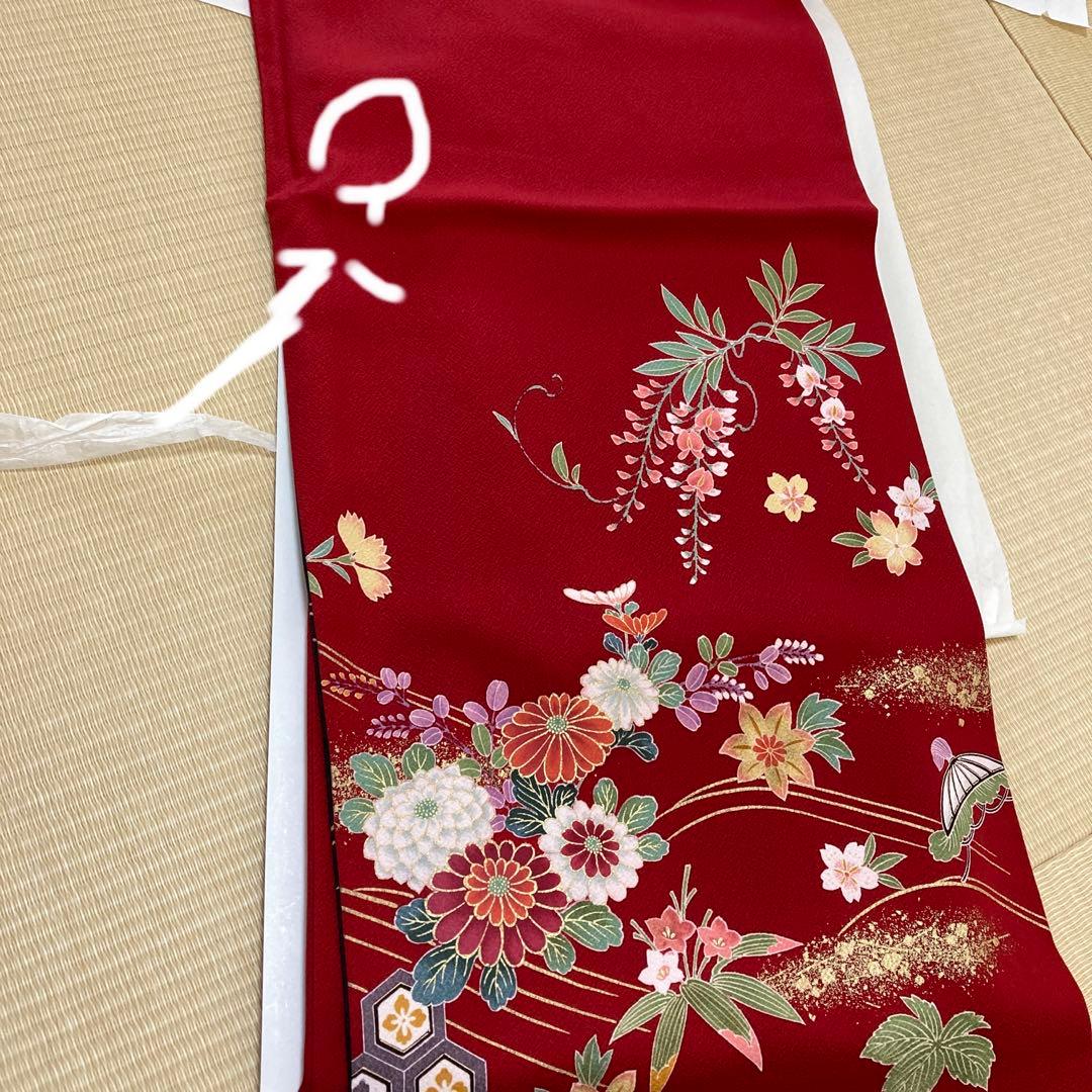 振袖　成人式　7点セット帯、小物付き