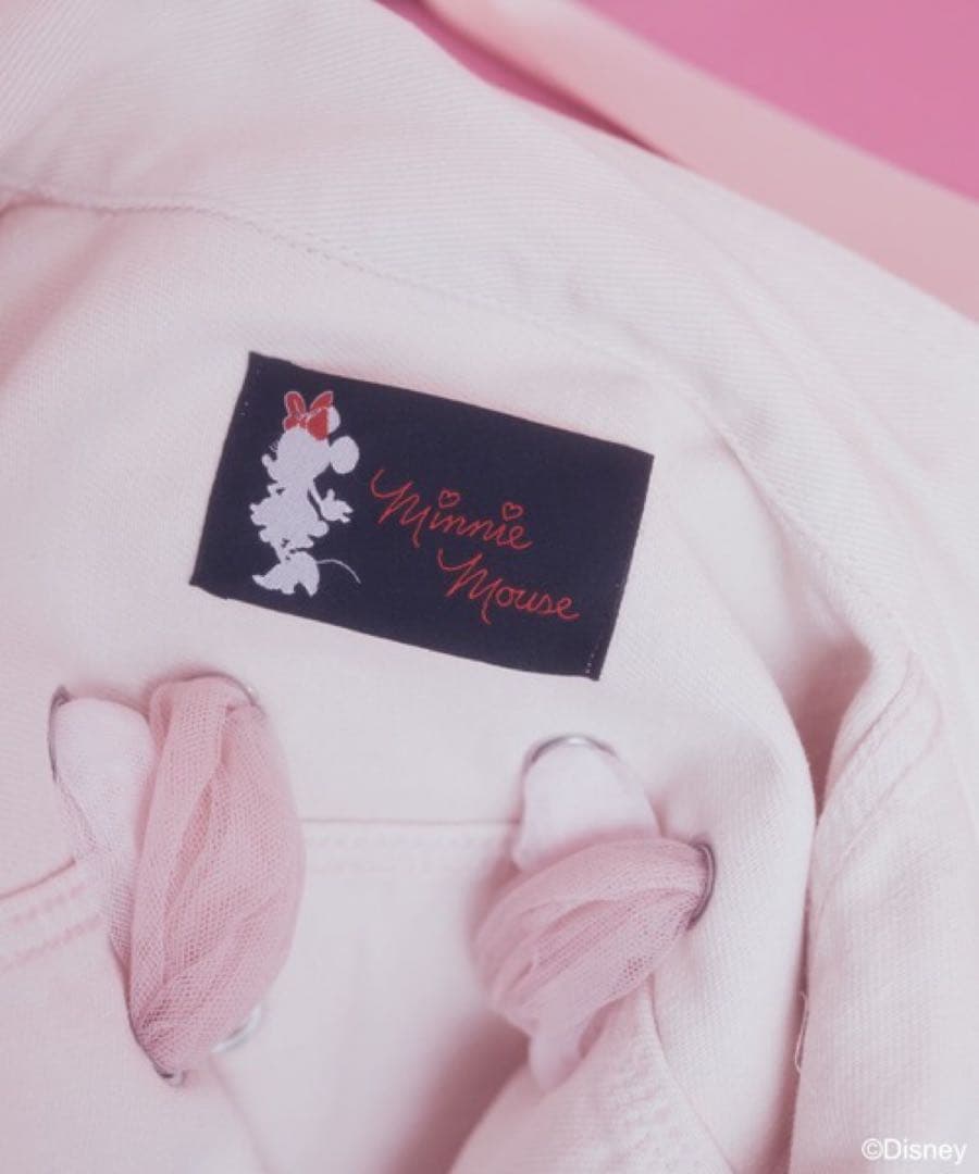 新品★タグ付き　アリーム　ミニーリボンデニムジャケット　ピンク