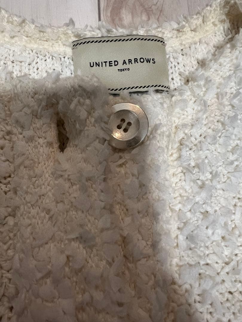 UNITED ARROWS アイボリー ニットベスト M