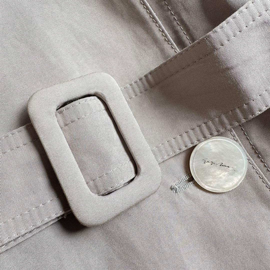 極美品 ジョルジオアルマーニ ベージュ フード付きロングコート 38