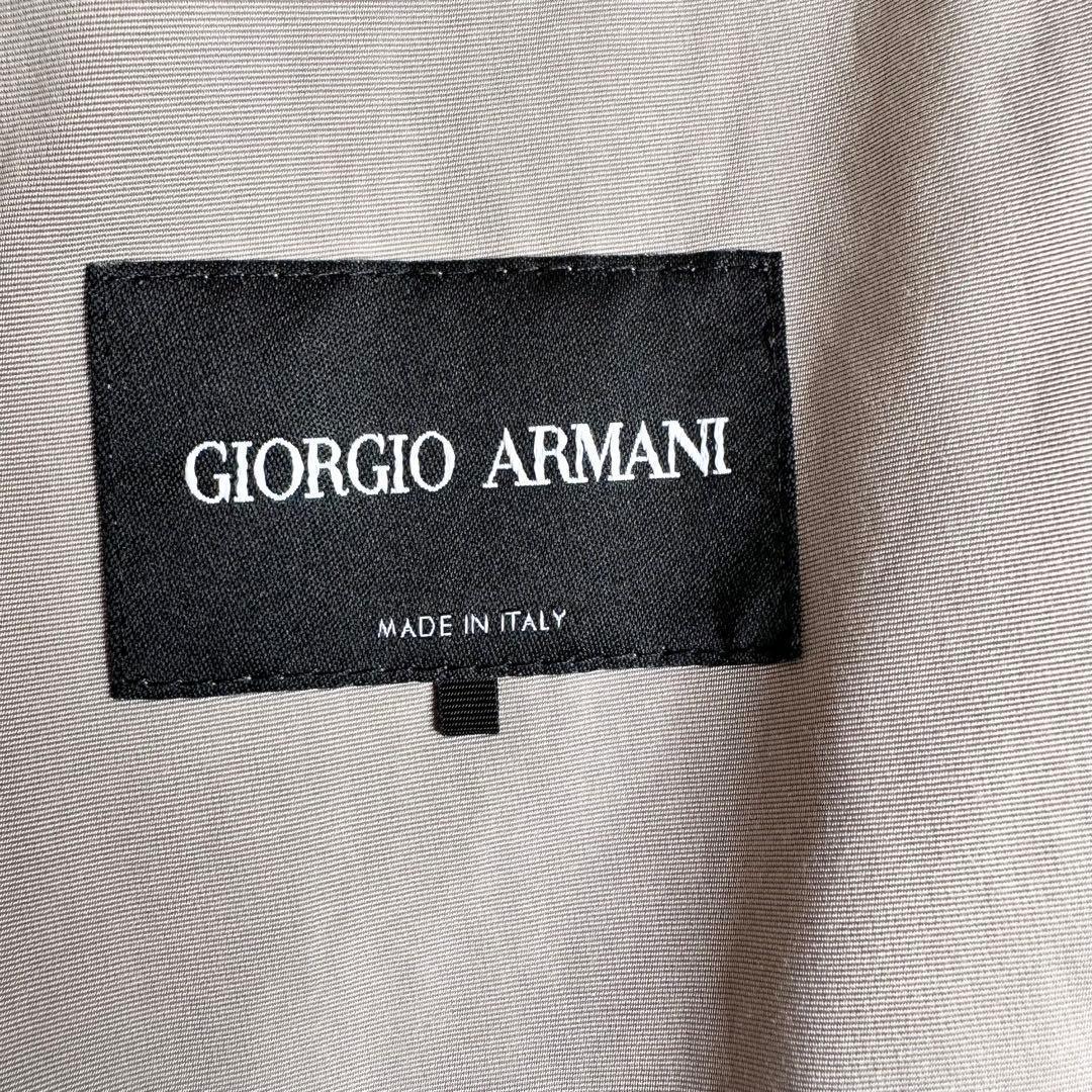 極美品 ジョルジオアルマーニ ベージュ フード付きロングコート 38