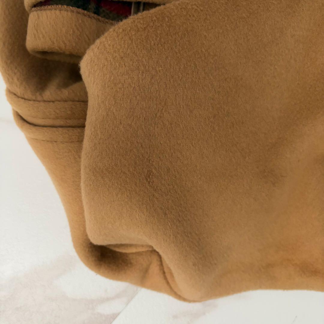 希少✨️英国製 ブルックスブラザーズ ダッフルコート キャメル チェック