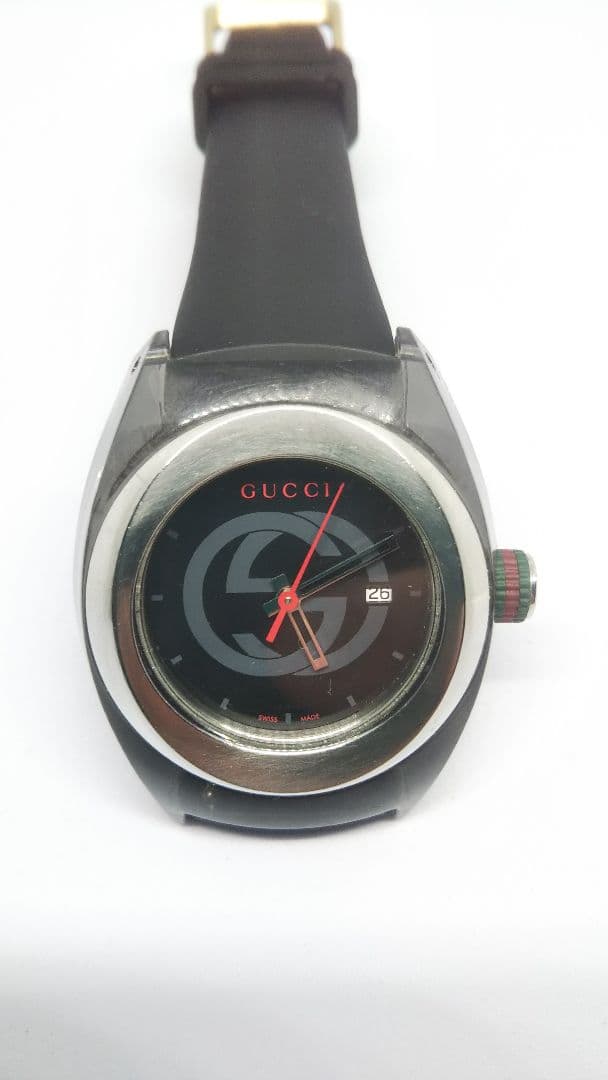 【稼働品】GUCCI ラバーベルト ブラック