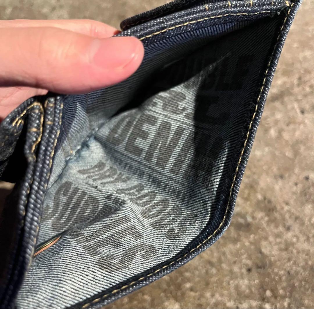 RRL デニム 二つ折り財布 ダークブルー 美品