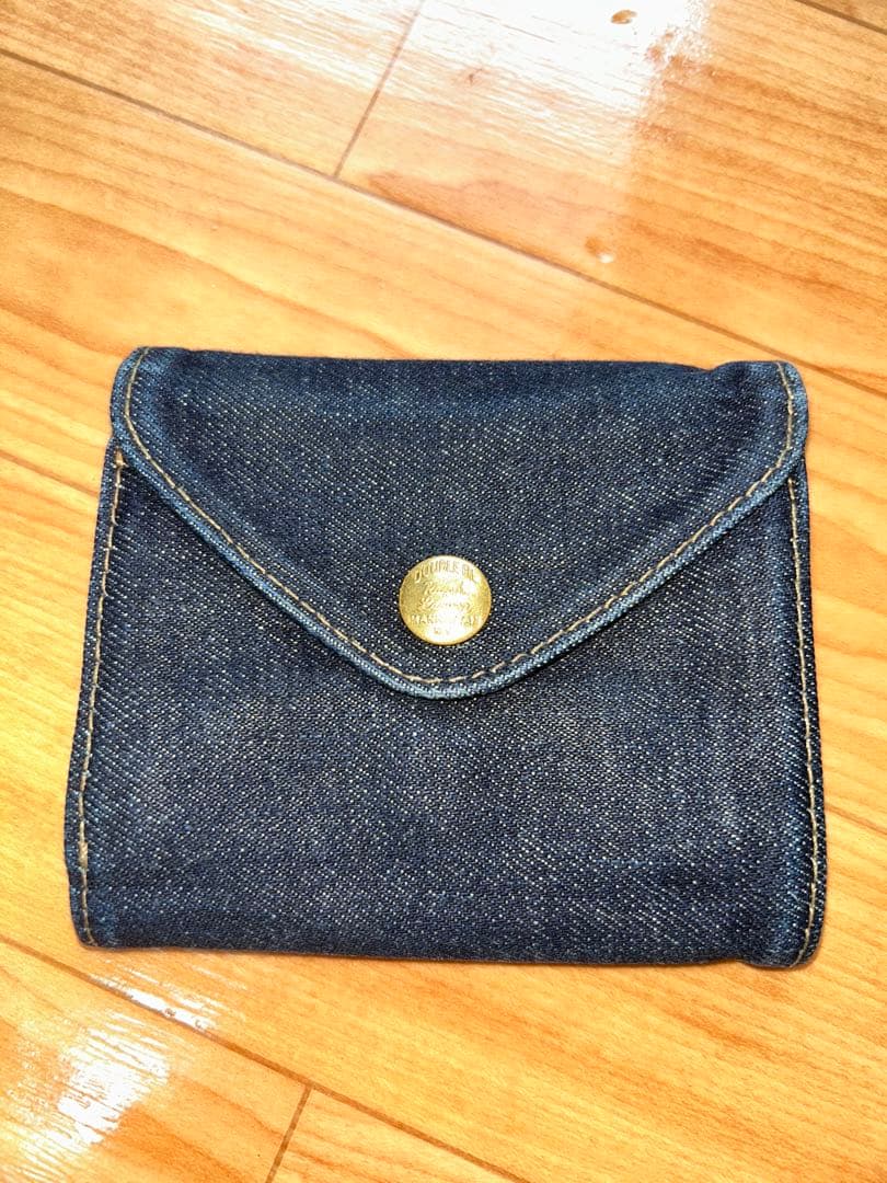 RRL デニム 二つ折り財布 ダークブルー 美品