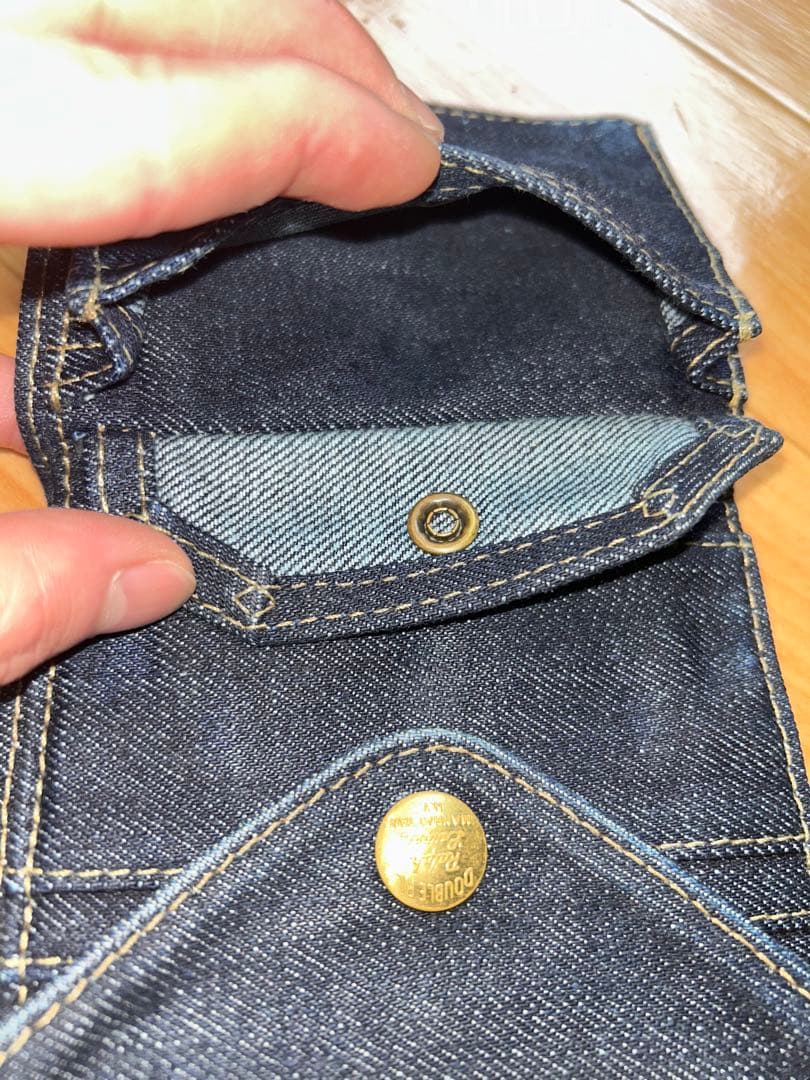 RRL デニム 二つ折り財布 ダークブルー 美品