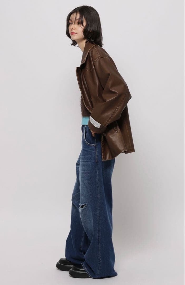 niko and... レザーコート　カラー完売品