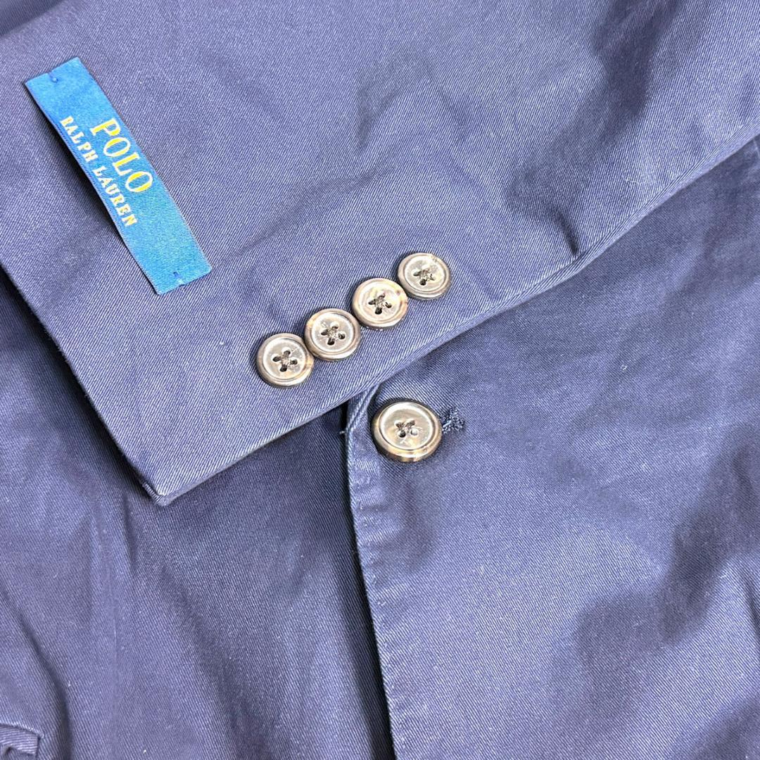 J6403 新品 ポロラルフローレン アンコンストラクテッドジャケット 紺40R