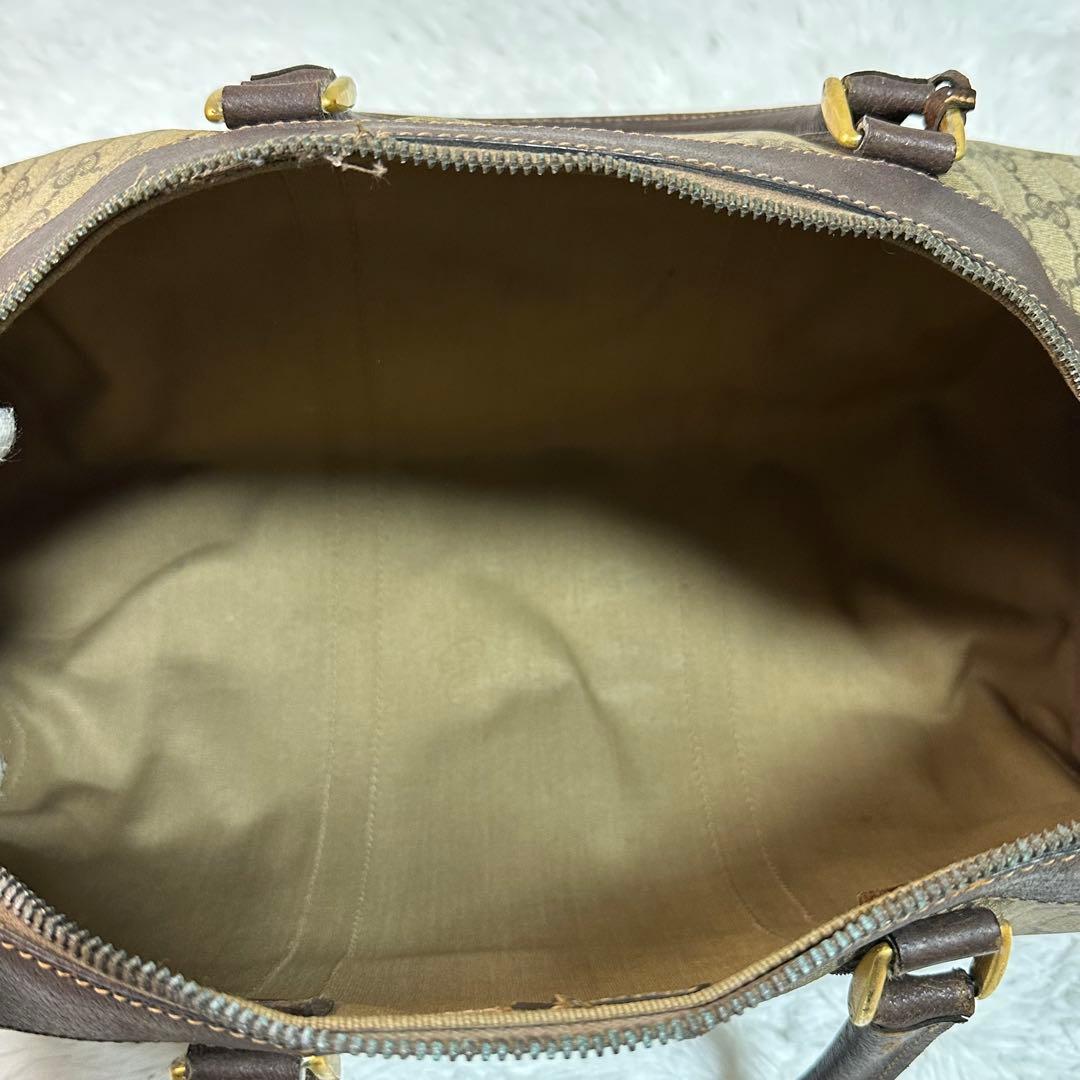 良品✨オールドグッチ GGスプリーム ボストンバッグ PVC 大容量 旅行 ハン