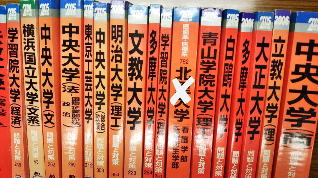 昔の赤本　大学　学部　2004年から2010年度色々　ばら売り　まとめ買いも可