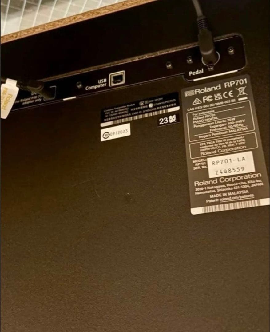 Angel Q様限定ページRoland RP701 LA 2023年製電子ピアノ