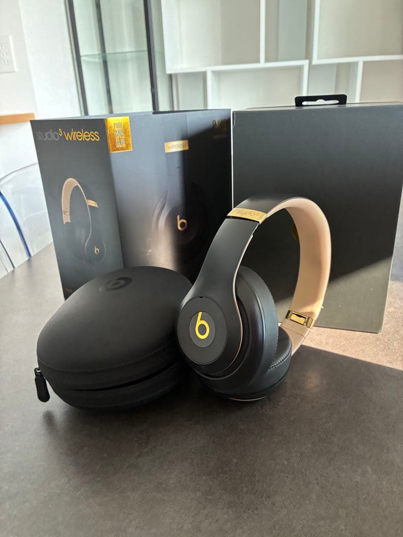 値下げ可Beats Studio 3 Wireless ブラック/ゴールド