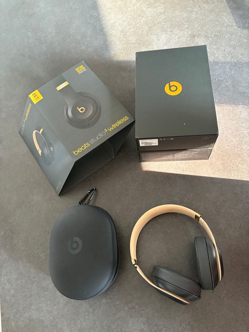 値下げ可Beats Studio 3 Wireless ブラック/ゴールド