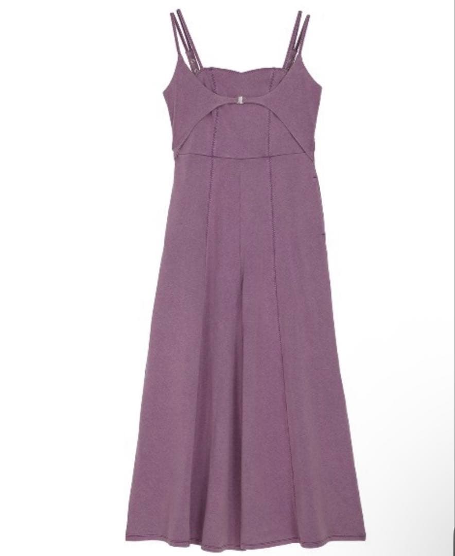 サロペット・オーバーオール・オールインワン AMERI DENIM LIKE VOLUME CAMI ROMPERS