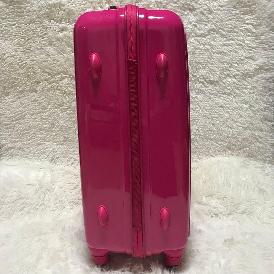 【美品】ハローキティ ドラえもん コラボ スーツケース ピンク キャリーバッグ