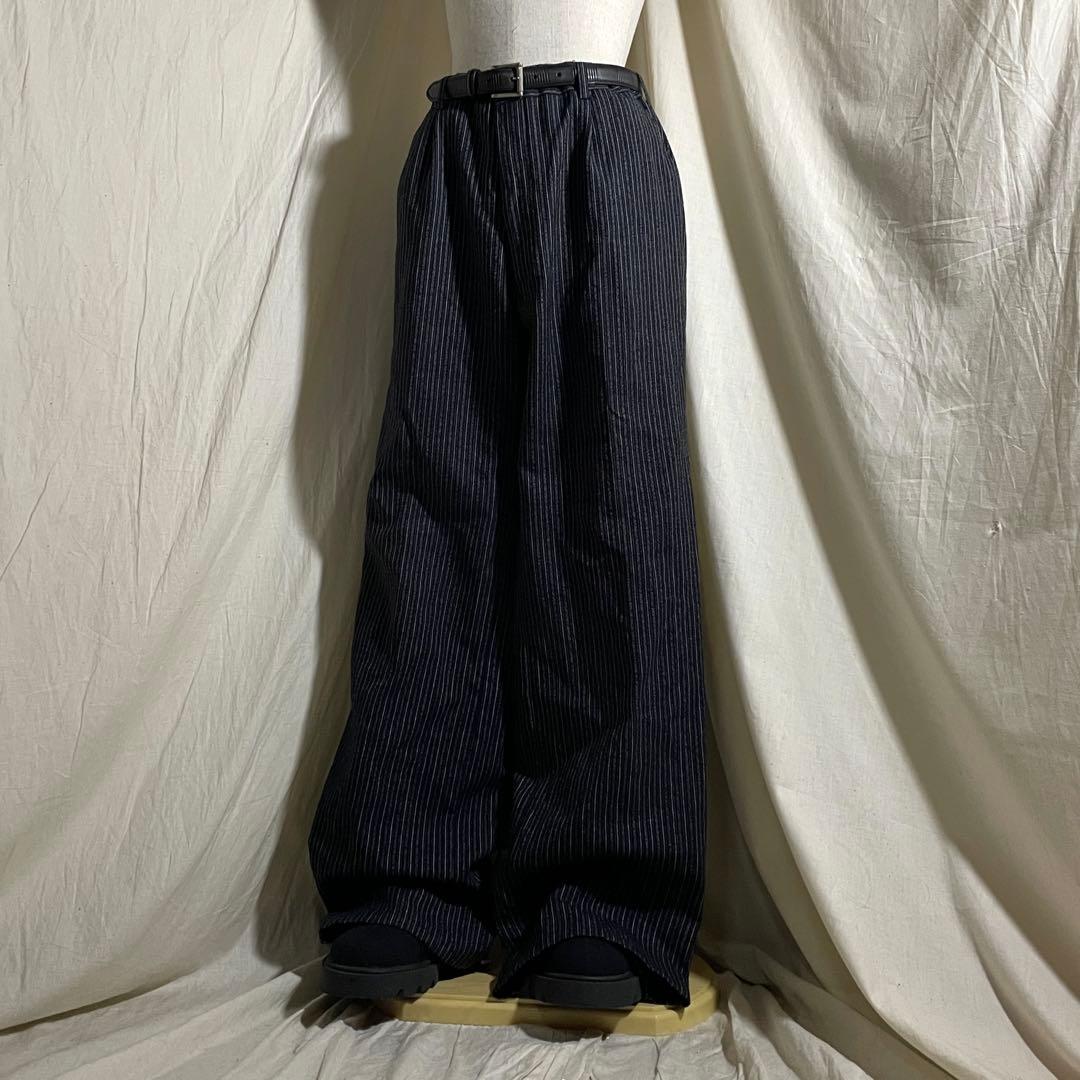 50~60s vintage JAPAN stripe baggy スラックス