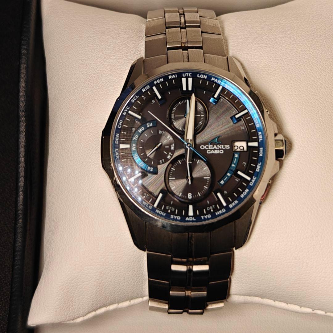 【ジャンク不動品】CASIO OCEANUS OCW-S3000 腕時計 マンタ