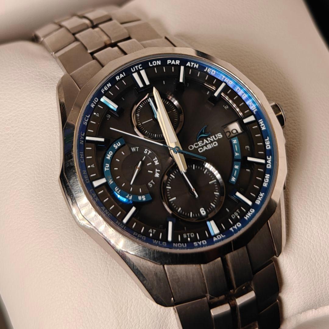 【ジャンク不動品】CASIO OCEANUS OCW-S3000 腕時計 マンタ