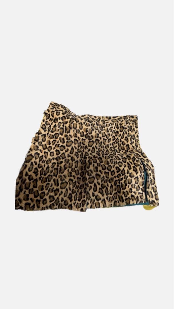 black means レオパード巻きスカート ポーチ付き