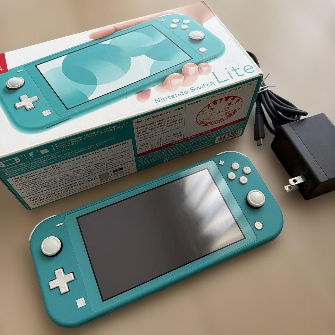 Nintendo Switch Lite ターコイズ 本体＋箱＋充電器