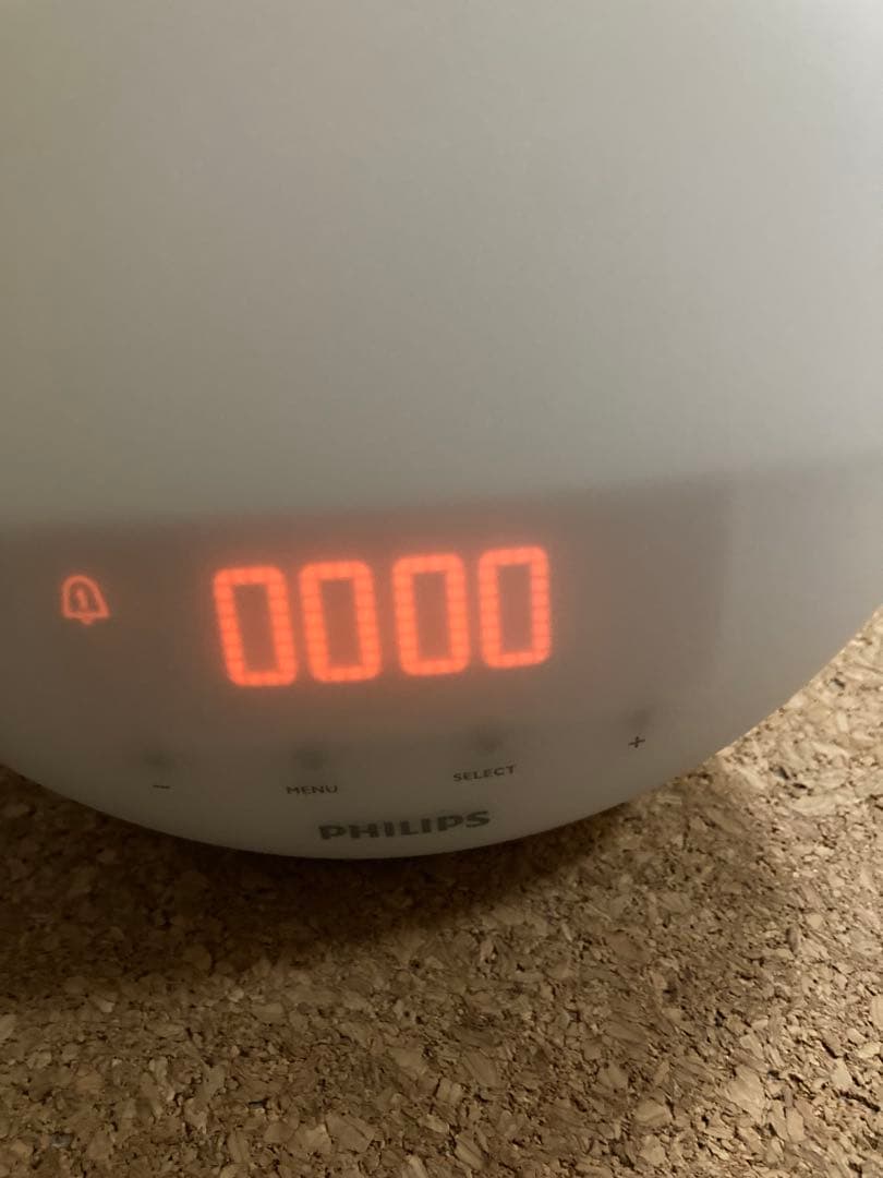 【美品】PHILIPS 目覚まし時計　置き時計