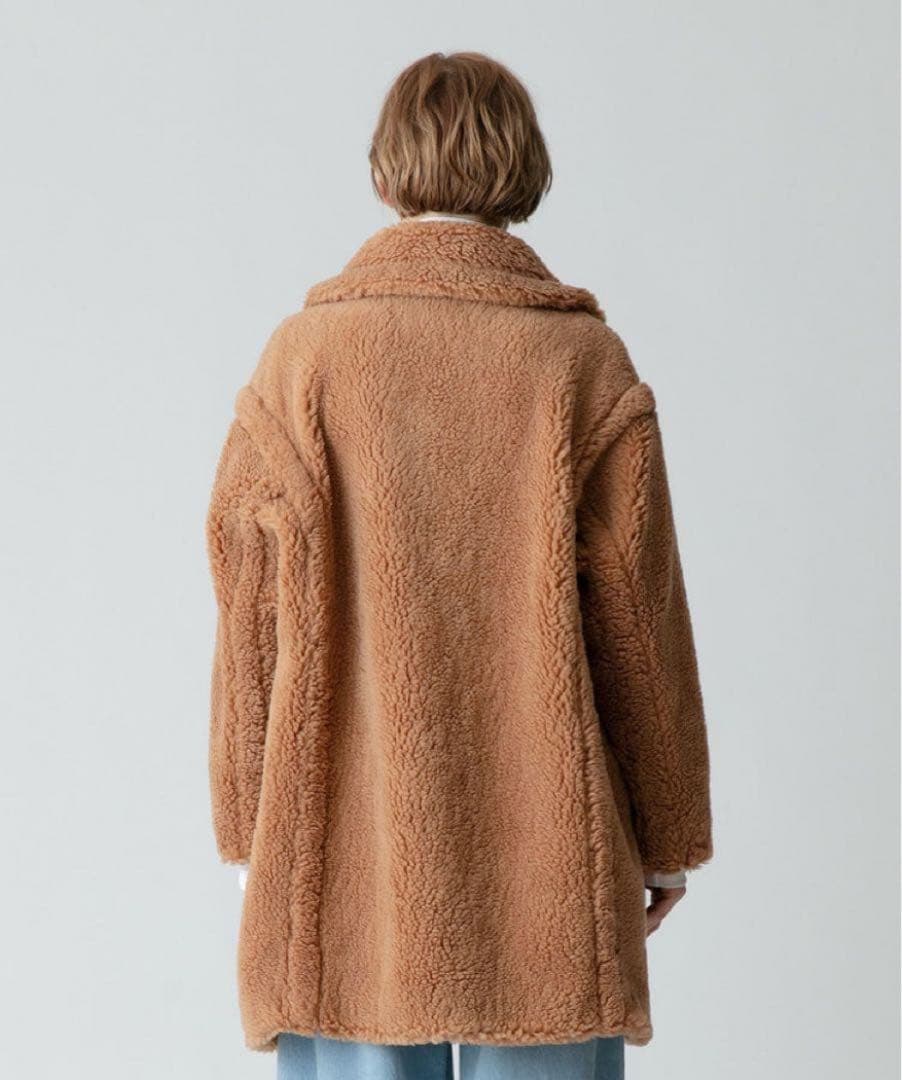 新品 allureville ウールMIXボアPコート キャメル　半額以下