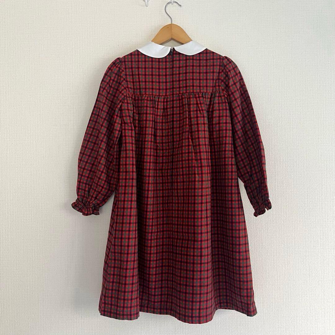 【未使用タグつき】familiar チェック柄ワンピース 130