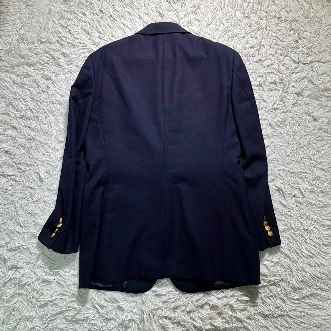 【美品】ポロラルフローレン　紺ブレ　金ボタン　ウール　テーラードジャケット　M