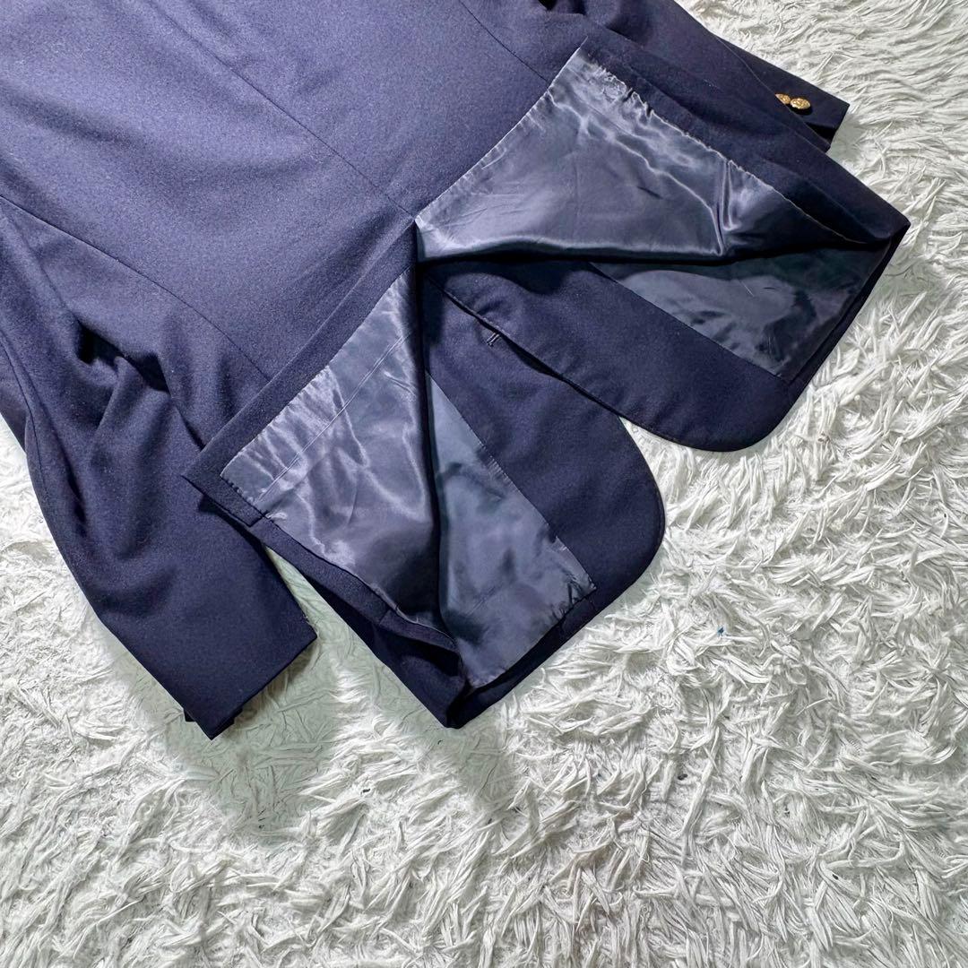 【美品】ポロラルフローレン　紺ブレ　金ボタン　ウール　テーラードジャケット　M