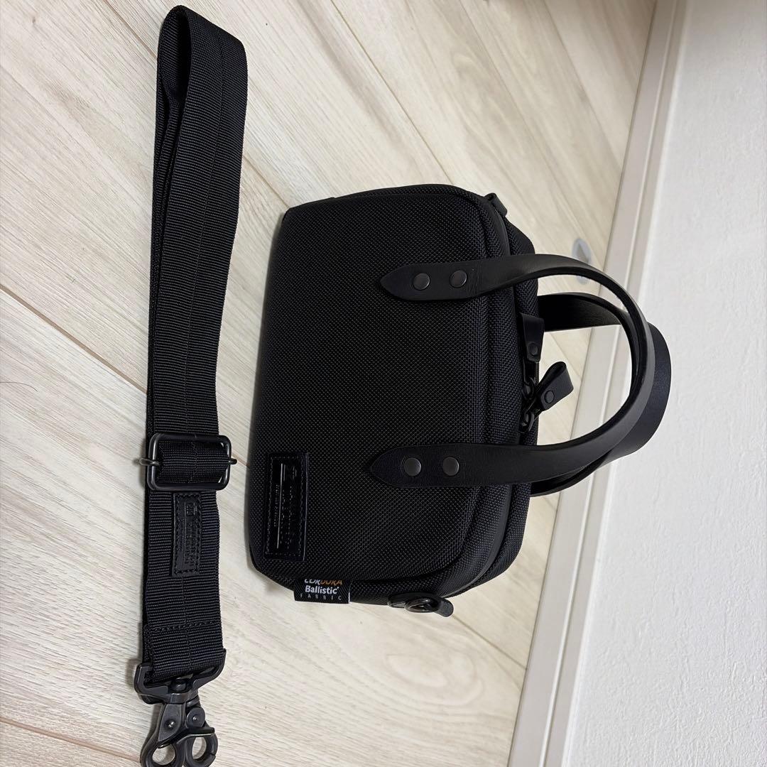 カワニシカバン　comame コーデュラ　ブラック　ベルト付き