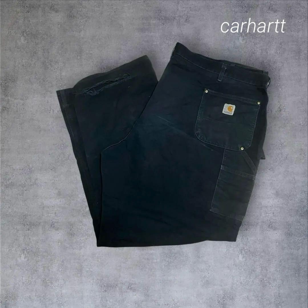 G*ル様 carhartt ダブルニー　ペインターパンツ　ダック生地　ブラック