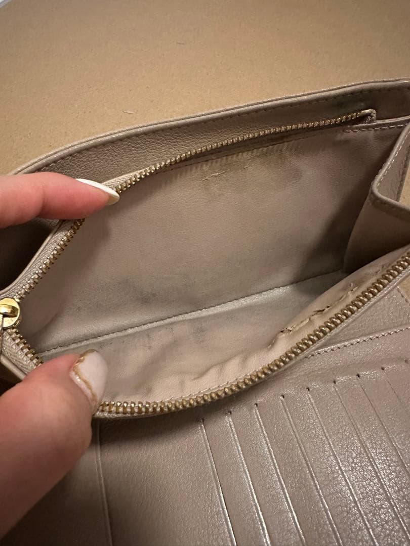 ルイヴィトン 長財布 ピンクベージュ