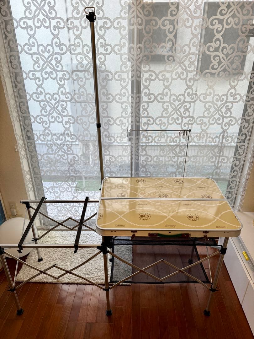 コールマン⭐︎折りたたみ式アウトドアキッチンテーブル