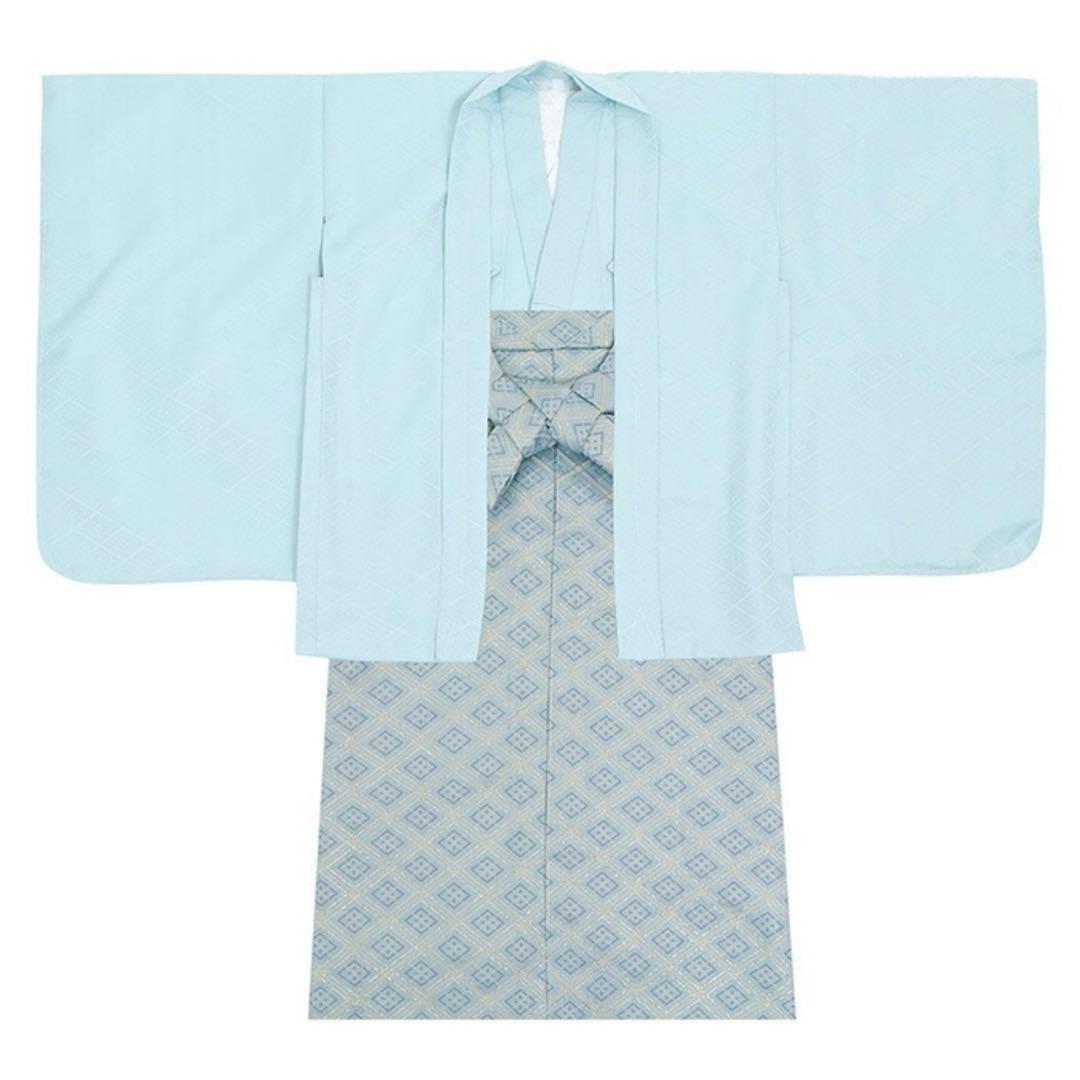 【本日最終　京越12点フルセット】 七五三 着物 男の子 5歳　くすみカラー